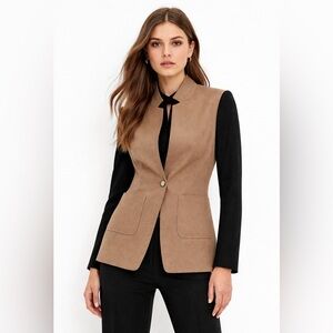 Ted Baker Wool Tan and Black Blazer